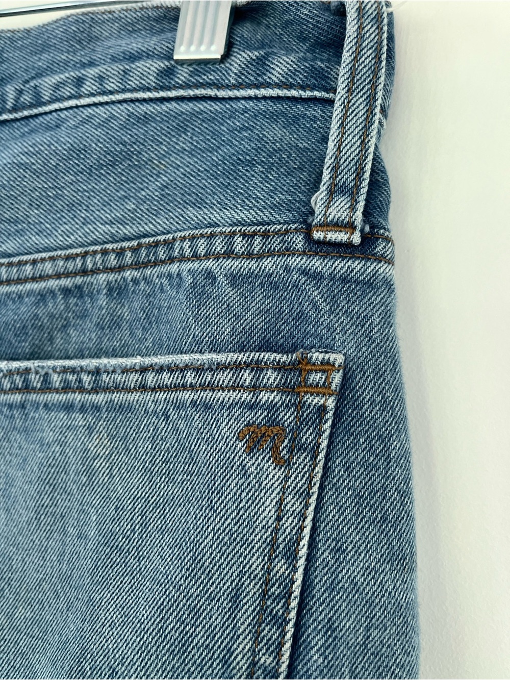 Madewell‎ Relaxed Denim Shorts Blue Medium Wash Size 30 Jean Casual Classic Boho - Picture 14 of 15